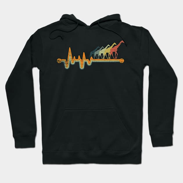 Heartbeat Giraffe Hoodie by shirtsyoulike